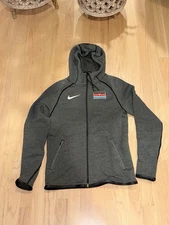Nike Pro Elite Kenya Team Track Jacket Woven Tech Fleece Men’s Small Gray CT4104