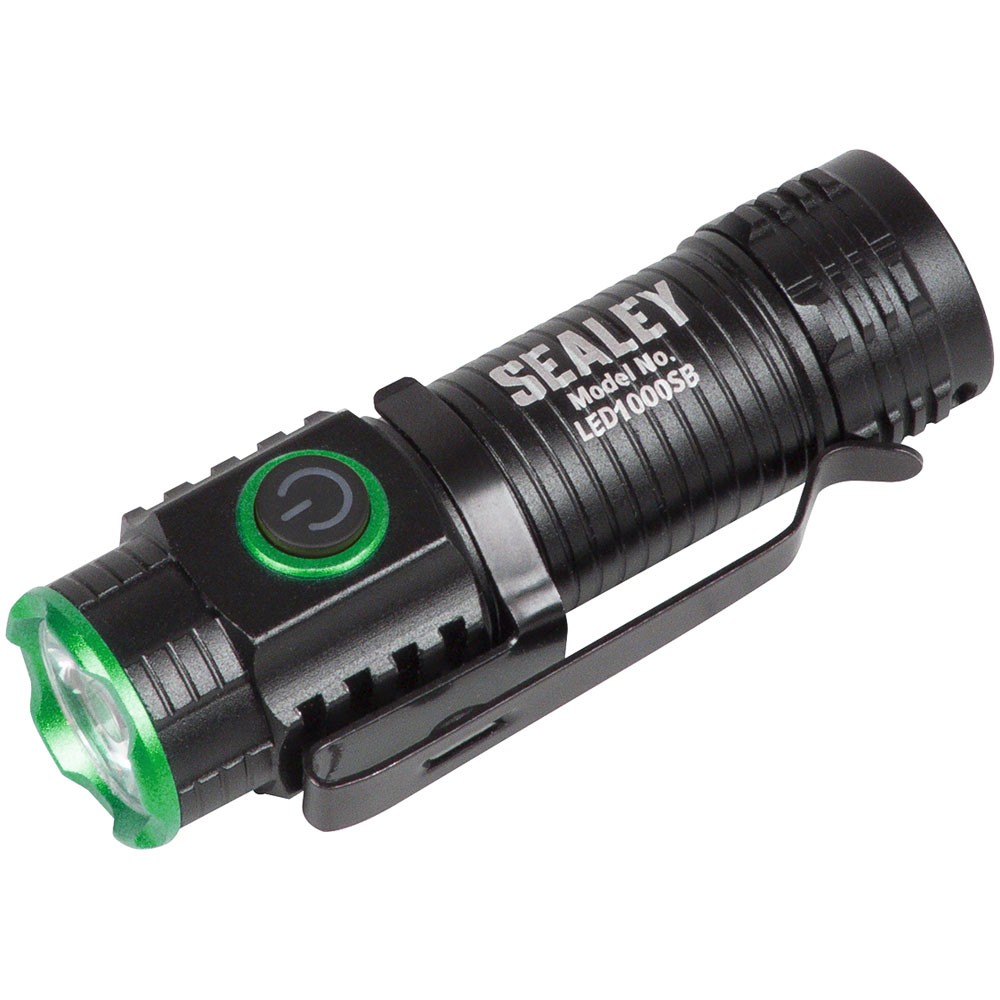 Sealey Super Beam 1000lm Rechargeable SMD LED 10W Pocket Light