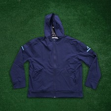 Adidas Women's 2018 Sideline Navy Light Blue Squad Full-Zip Woven Jacket