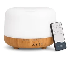 SPLITSKY Aromatherapy Essential Oil Home Diffuser with Remote Control, 300ML