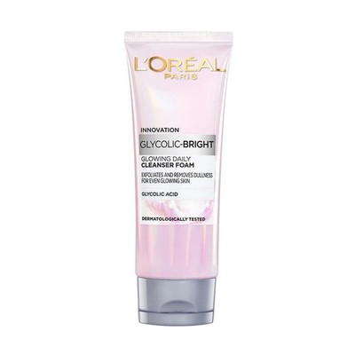 L'Oreal Paris Glycolic Bright Daily Foaming Face Cleanser 100ml