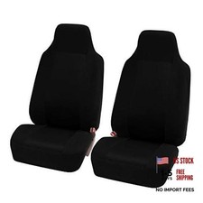 3D Air Mesh Car Seat Covers Universal Fit Automotive Seat Front Set Black