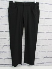GREG NORMAN MEN'S BLACK PERFORMANCE STRETCH GOLF PANTS SZ: 36 X 30 NWT