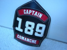 Leather Fire Helmet Front Shield Captain 189 ...