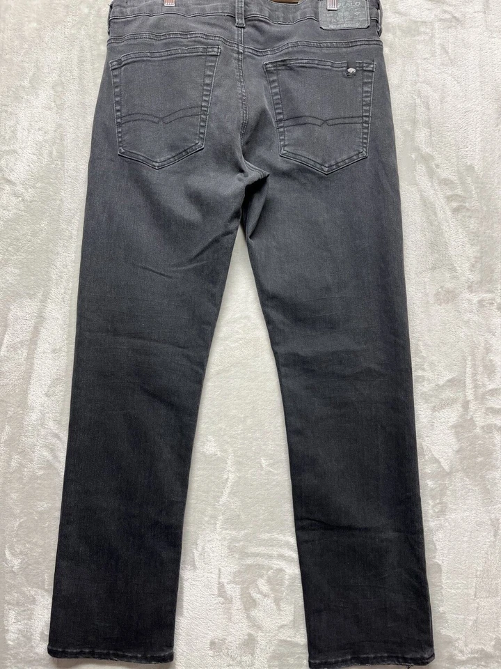 Buffalo Jeans Men's Size 32 Denim Stretch Straight Retro Hipster Zip 34" Waist - Image 2 of 4