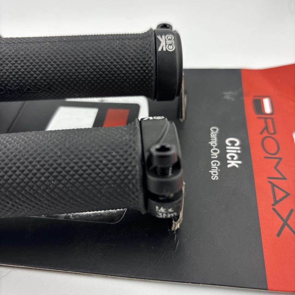 Promax Bicycle Click Clamp-On Grips 100mm Black - Image 3 of 4