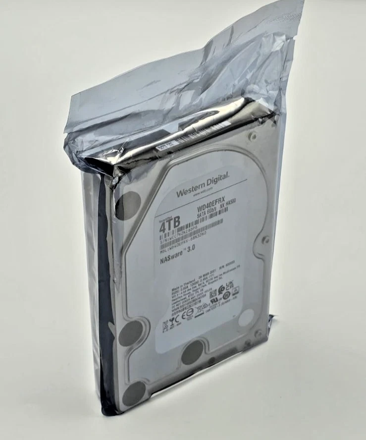 WD RED NAS HDD 4TB 5.4K 6G SATA 64MB CACHE 3.5" LFF NASWARE 3.0 WD40EFRX-68N32N0