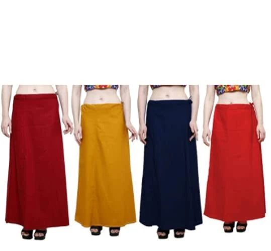 Women's Cotton Inskirt Saree Petticoats Combo Pack Of 4
Opens in a new window or tab