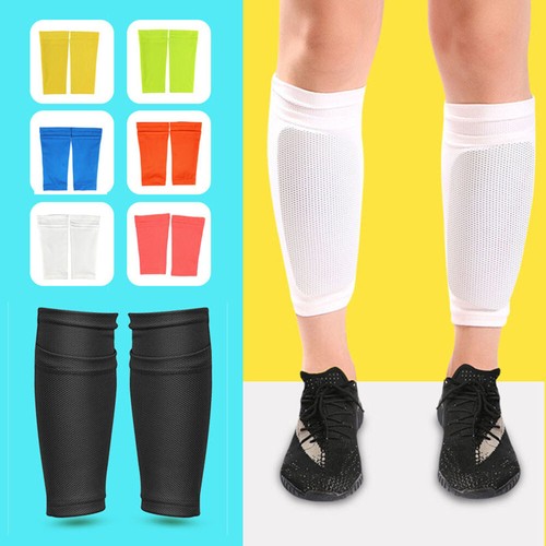 Beinwärmer Kompression Für Sport - Basketball & Fußball Wadenstrümpfe Ohne Fuß In Neongelb