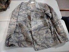 US AIRFORCE Vintage Men's L SHIRT/Jacket Camouflage Military BUTTON L