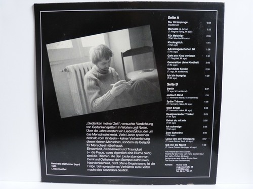 Bernhard Ostheimer – Vinyl LP – Gedanken meiner Zeit - Imagen 2 de 2