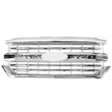 For 2016 2017 2018 Chevy Silverado 1500 Front Bumper Upper Grille Grill Chrome