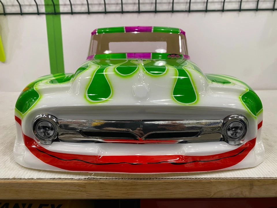 Pro-Line 1956 Ford F-100 Joker Custom Painted Body for Traxxas Slash 2wd & 4x4 - Immagine 2 di 4