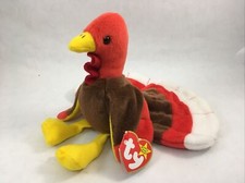 Gobbles the Turkey Ty Beanie Baby Plush 1996 with Tags Style 4034