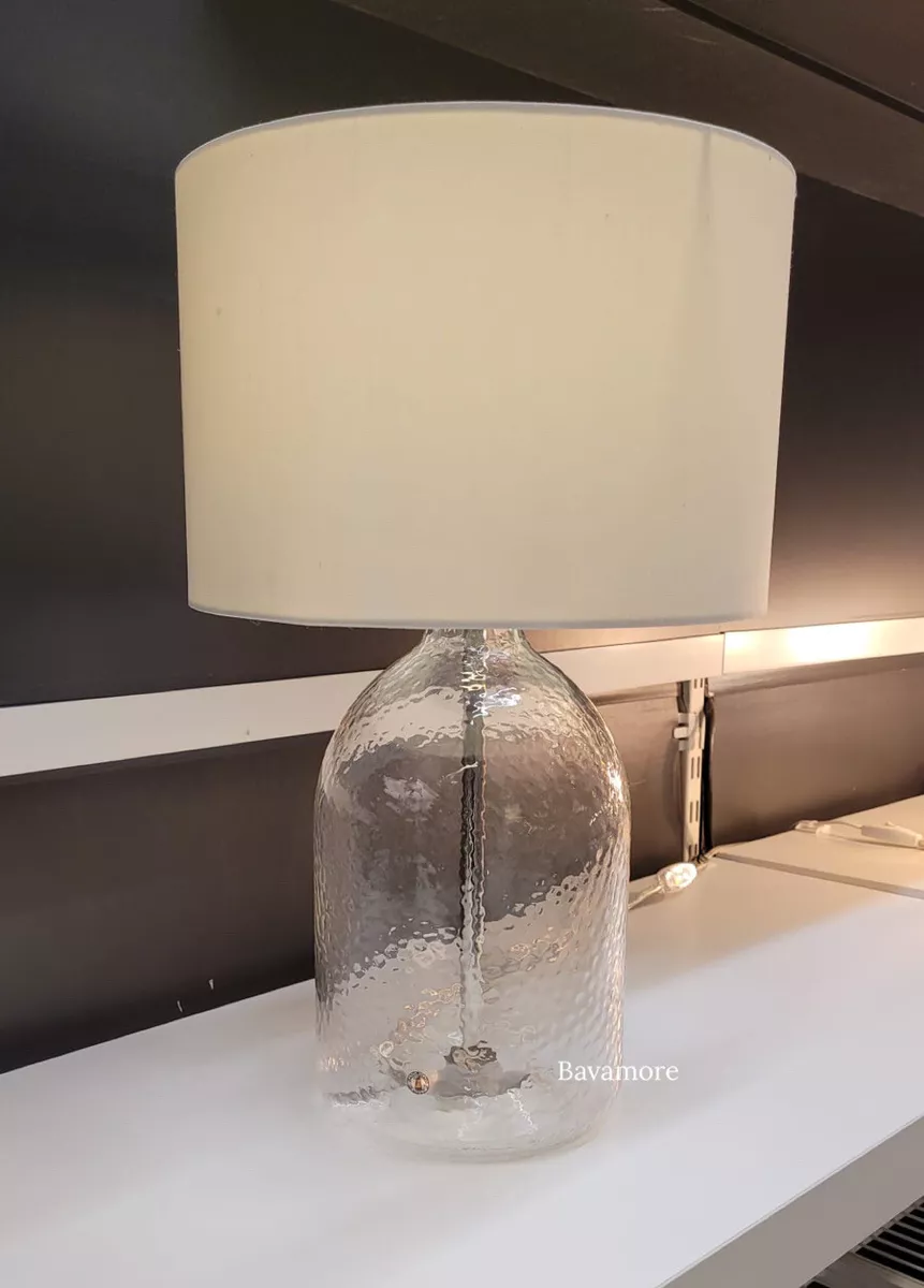 Ikea ALLANIT Table Lamp White glass 18