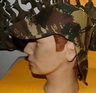 ARMEE AMERICAINE U.S : CASQUETTE AVEC NUQUIERE CAMOUFLEE , TAILLE 7 SOIT 56