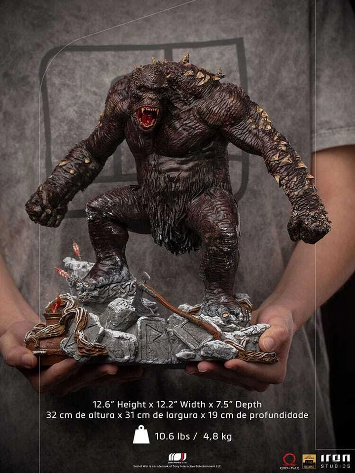 Kratos God Of War Ogre 1:10 Art. Scale Bataille Diorama statue Iron Studios - Photo 2/2