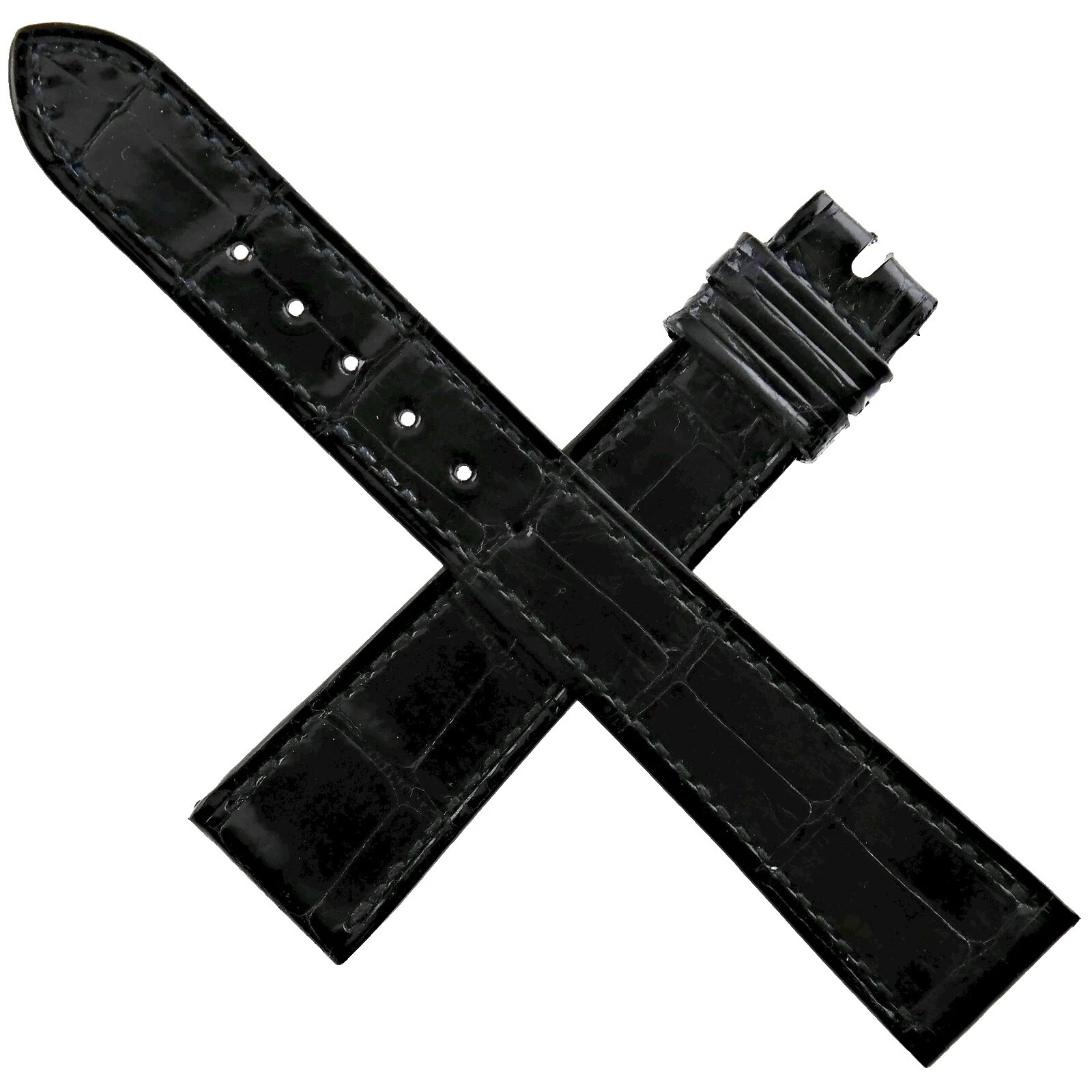 Reloj de Pulsera Cuero Negro Patek Philippe Bandas