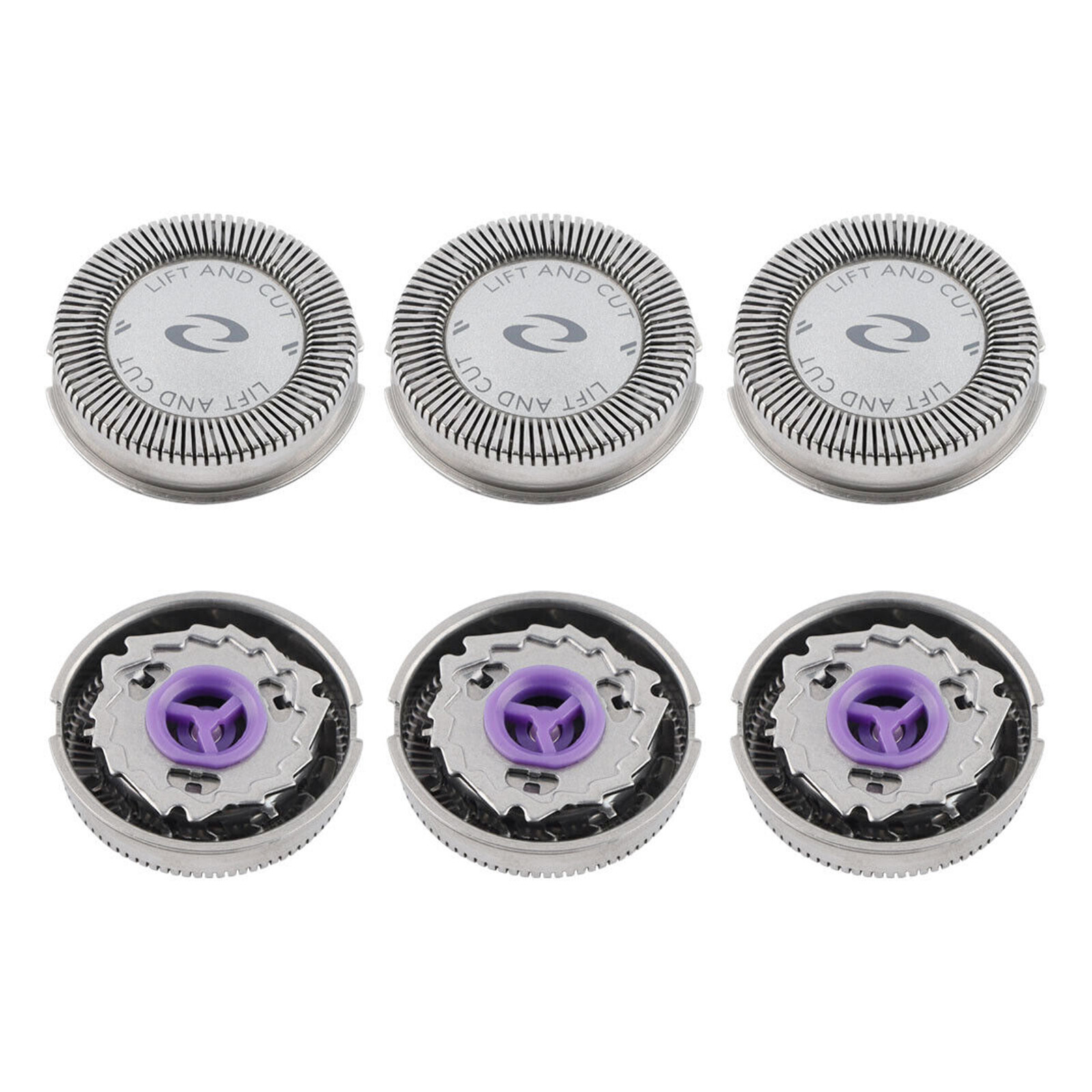 6pcs Replacement Shaver Heads Cutter for Philips Norelco HQ56 HQ55 HQ4 HQ3 Razor