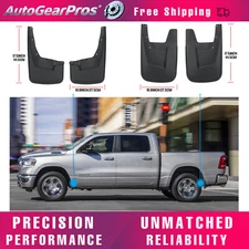 Front & Rear Mud Guards | Fits 2019 - 2024 Ram 1500 (New Body Style)