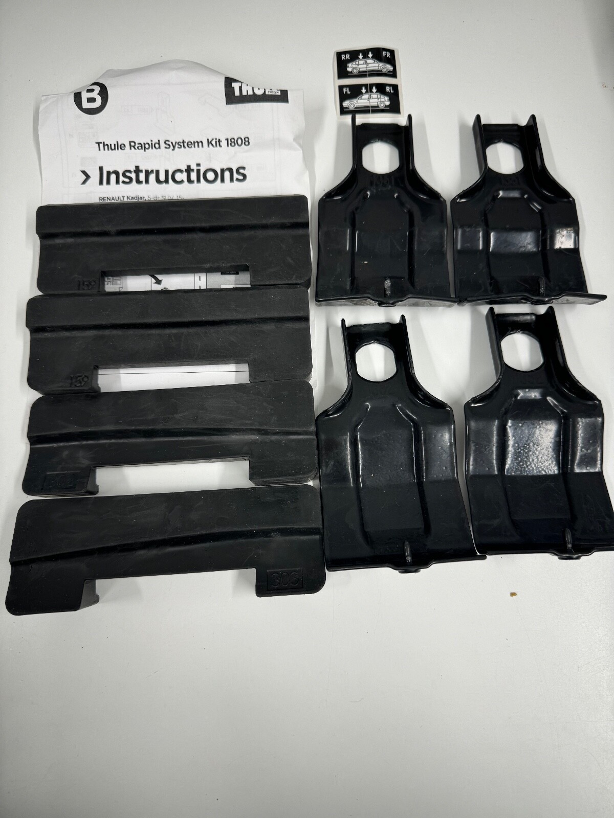 THULE FITTING KIT 1808 used no box Fits RENAULT KADJAR 5-DR SUV 15-