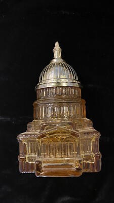 Vintage 1972 Avon The Capitol Leather Aftershave Bottle (almost Empty)