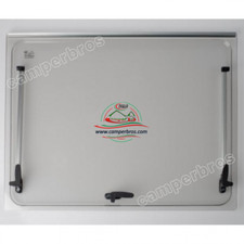 Finestra Camper ricambio Seitz N.O. Grigio 1300x600 (vetro 1268x534) + accessori
