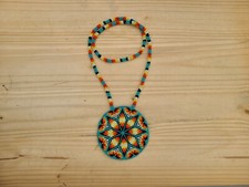 Native American Beaded Medallion, Native Bead Medallion, Indigenous Owned Shop