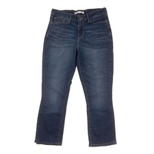 Signature by Levi Mid Rise Capri Blue Jeans Womens 8