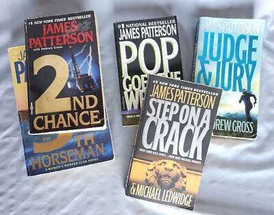 Asst James Patterson Paperback Novels, Your Choice! All titles not shown