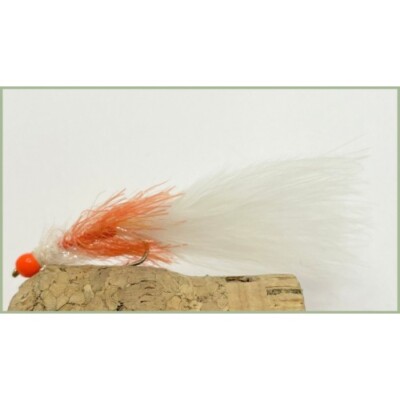 Hothead Trout Flies, 6 x Two tone orange Straggle Hotheads, Trout Flies SLIX