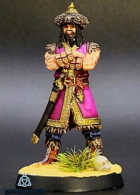Painted Character Attila Warlord for SAGA Wargames collection miniature