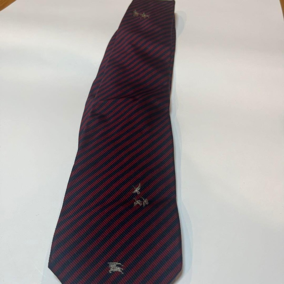 Burberry Tie Red Black eBay