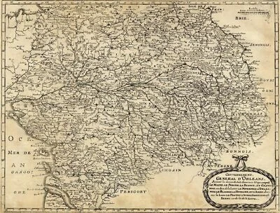 Atlas Nicolas Sanson Orléans Anjou Touraine Beauce Carte géographique XVIIe - Photo 1/2