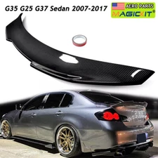 Duckbill Trunk Spoiler PSM Wing Carbon Look For Infiniti G35 G25 G37 Sedan 07-17