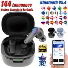 144 Language A98 Translator Earbuds Wireless Bluetooth Two Way Translator Device