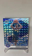 2020-21 Panini Mosaic Andrew Wiggins Blue Reactive Prizm #43 Warriors