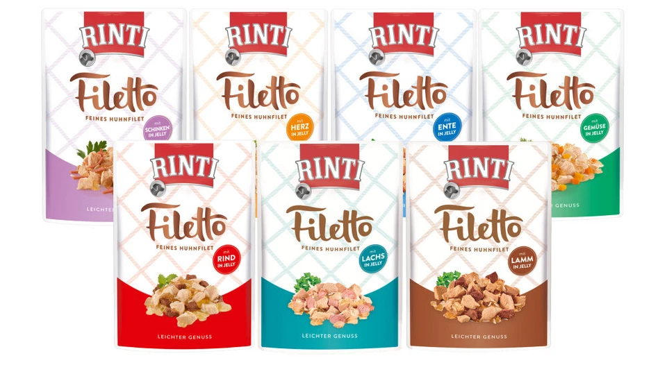 Rinti Filetto 28 x 100g Mixpaket | Nassfutter für Hunde im Frischebeutel - Bild 3 von 3