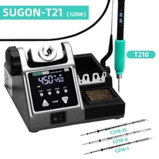SUGON T21 120W Solderer Station Comes with T210 Handle + 3pcs Soldering Tips ot2