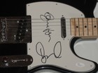 DAVID COVERDALE & GLENN HUGHES SIGNED ELECTRIC GUITAR DEEP PURPLE JSA COA — photo 2