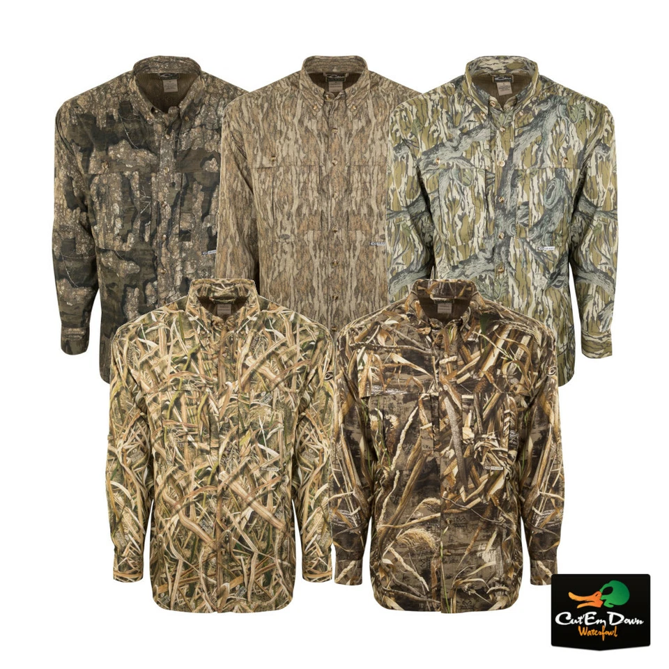DRAKE WATERFOWL SYSTEMS EST CAMO FLYWEIGHT WINGSHOOTER'S SHIRT LONG SLEEVE - Image 2 of 2