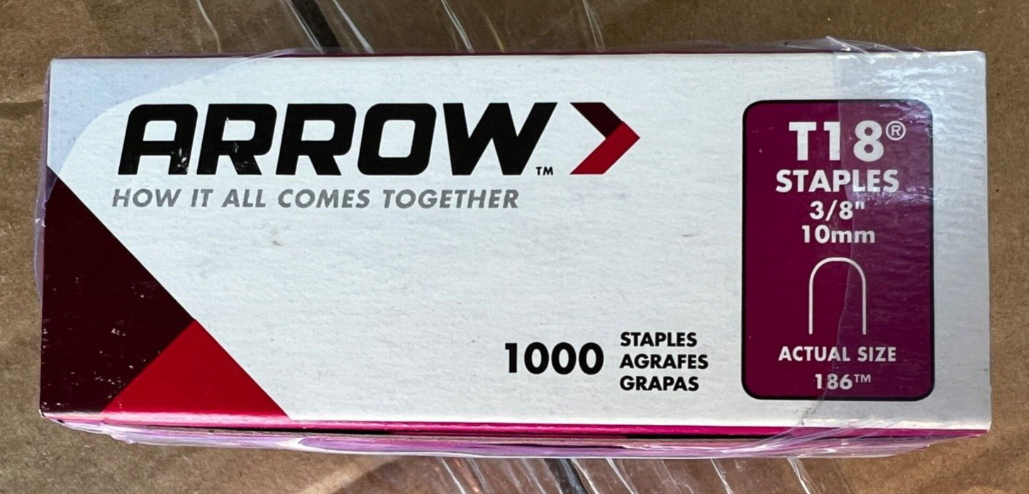 5000 Ct Arrow Cable STAPLES 186 T18 3/8" 10mm (5000 Staples) eBay