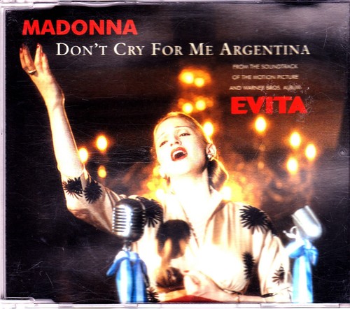Madonna-Dont Cry For Me Argentina cd maxi single 93624382126 | eBay