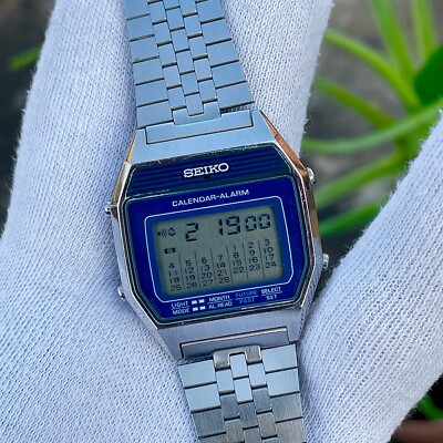 稼働 SEIKO 腕時計 A354-5000 カレンダー アラーム 449（Vintage Seiko 