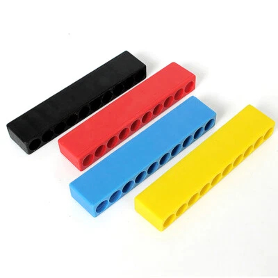 GOOBETTER 1/4 Hex Shank Screwdriver Bit Holder 10/12 Holes Hardware Tool Organiser Plastic