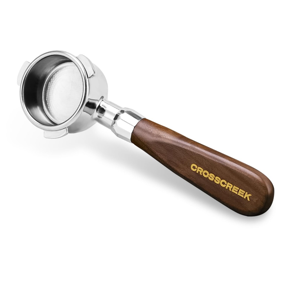CrossCreek Supporto Portafiltro Caffè In Lega Alluminio – Regolabile In Altezza, Per Filtri 51-58 Mm, 6296-55101-01A