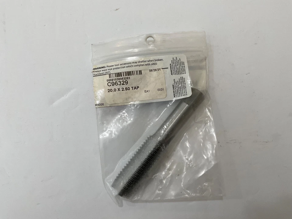 New Century Drill & Tool Co. metric tap 20.0 x 2.50 #96329 made in Japan - Image 3 of 3