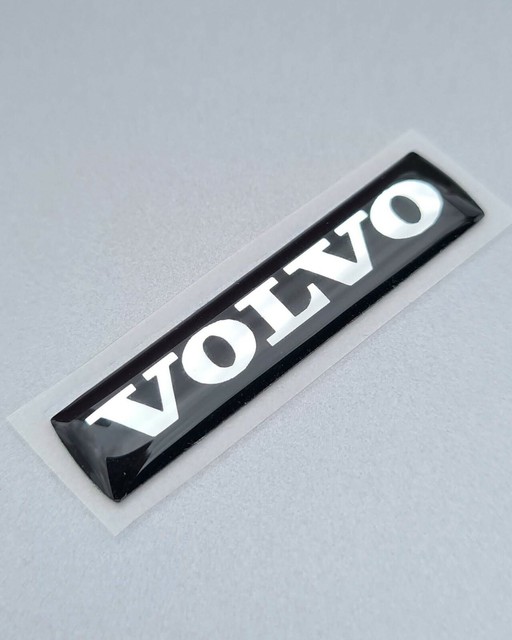 BLACK Dave Barton Volvo steering wheel sticker emblem V70 S80 XC60