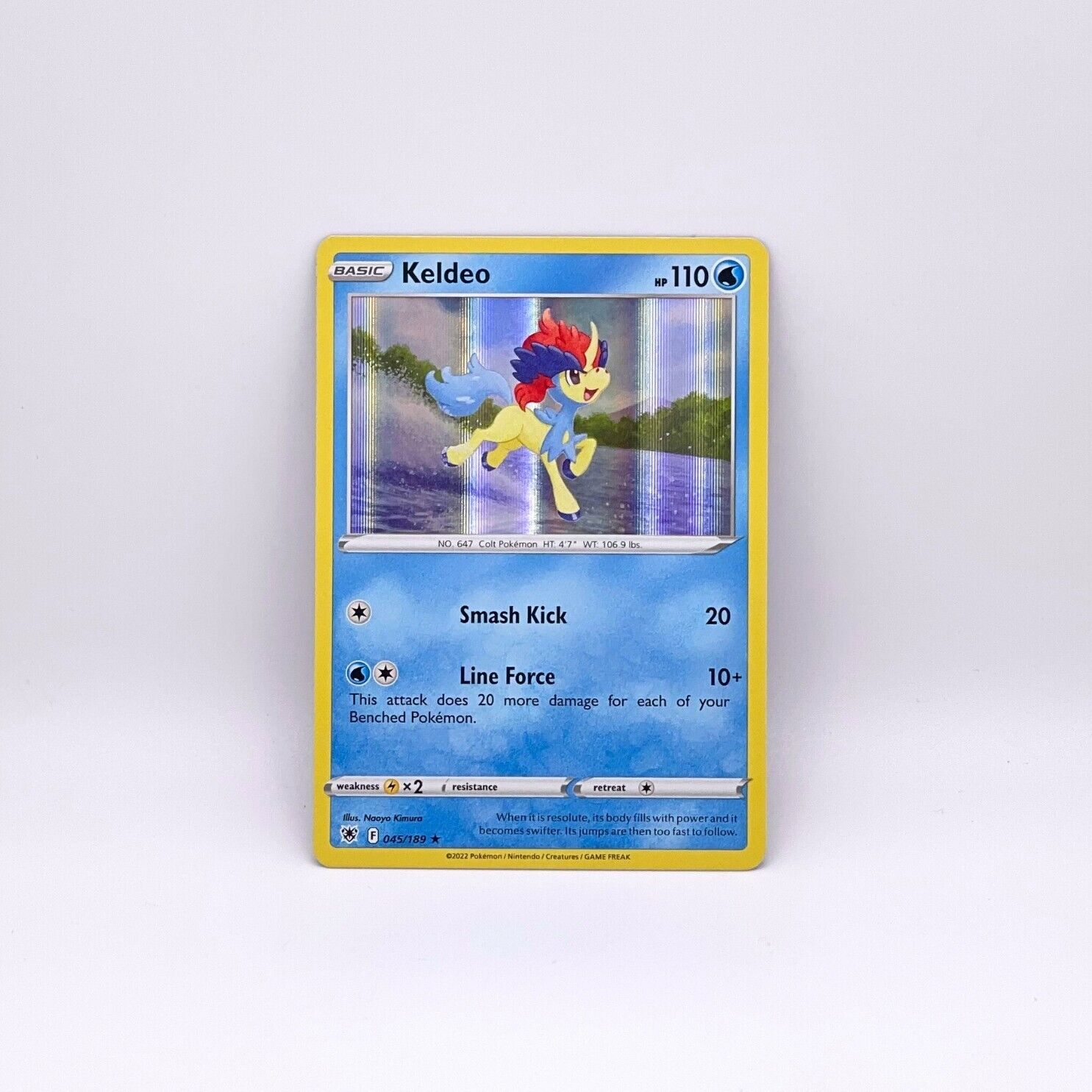 Pokémon TCG Keldeo 45/189 Holo Foil Rare Astral Radiance Card Rare NM