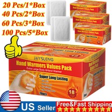 100 pcs Hand Warmer  Body SUPER Warmers   18-hour Extra Long Activation   